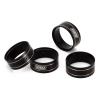 INJORA Brass Internal Beadlock Ring Black Coating Brass Ring Fit 1.0" Wheel Rim for AX24 1/24 RC Crawler Axial SCX24 Upgrade PartsBlack view 1