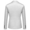 Men Casual Slim Fit Suit Jacket Lightweight Notched Lapel Business Sport Coat 1 Button Daily Wedding Party Blazer (White,3X-Large) view 2