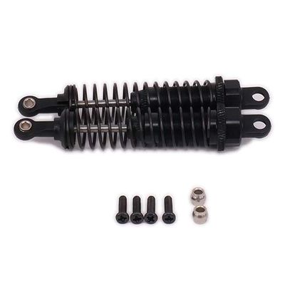 GatherTOOL 2Pcs Alloy 80mm Rear Shock Absorber Adjustable Damper Oil Filled Type for Rc Hobby Car 1/12 for Wltoys L959 L969 L979 L202 L212 L222 K959 (Color : Black)