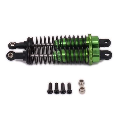 GatherTOOL 2Pcs Alloy 80mm Rear Shock Absorber Adjustable Damper Oil Filled Type for Rc Hobby Car 1/12 for Wltoys L959 L969 L979 L202 L212 L222 K959 (Color : Green)
