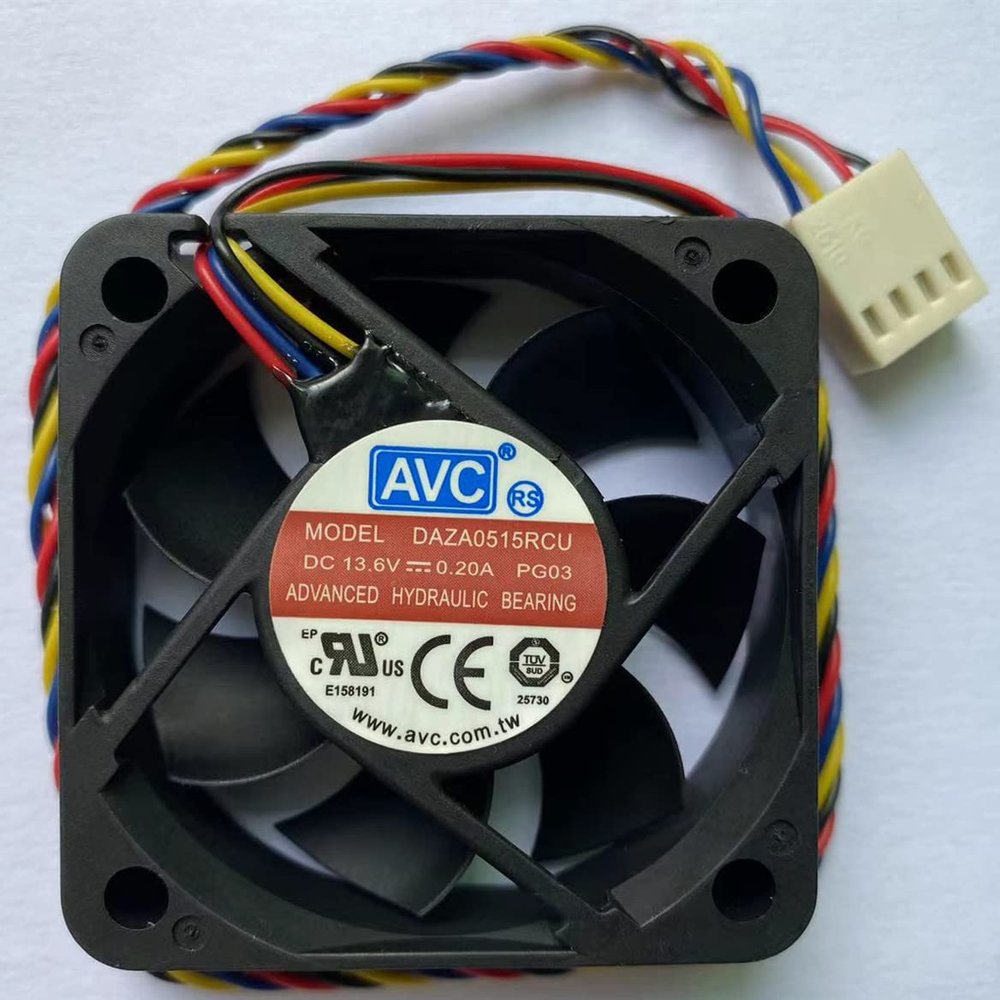DAZA0515RCU Fan for 13.6V 0.20A 5CM 4 Wire Cooling Fan