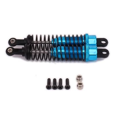 GatherTOOL 2Pcs Alloy 80mm Rear Shock Absorber Adjustable Damper Oil Filled Type for Rc Hobby Car 1/12 for Wltoys L959 L969 L979 L202 L212 L222 K959 (Color : Blue)