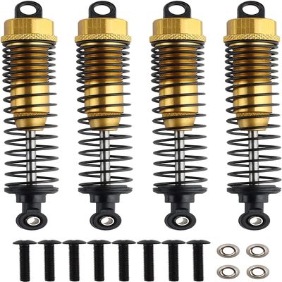 GORHLady Front Rear RC Shock Absorber, 4-Pack Shock Absorber Damper Oil Adjustable Alloy Aluminum Shock-108mm-