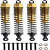 GORHLady Front Rear RC Shock Absorber, 4-Pack Shock Absorber Damper Oil Adjustable Alloy Aluminum Shock-108mm- view 1