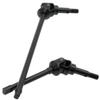 Parts for Axial AR14B Axial RBX10 Ryft Universal Axle Set Joint Front Steel Drive Shaft AXI232043 Replacement 2Pcs(Black) view 4