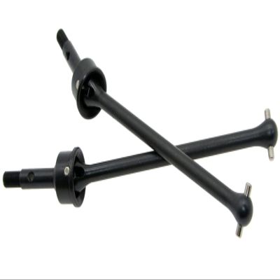 Parts for 1/7 Traxxas UDR CVD Front Drive Shaft Unlimited Desert Racer 85086-4 Upgrades Stub Axle & Pins Set Hop Ups for #8550 8553 Steel Replacement(Black)