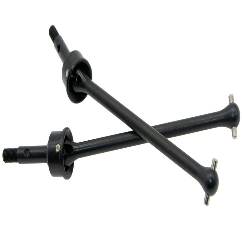 Parts for 1/7 Traxxas UDR CVD Front Drive Shaft Unlimited Desert Racer 85086-4 Upgrades Stub Axle & Pins Set Hop Ups for #8550 8553 Steel Replacement(Black)