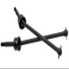 Parts for 1/7 Traxxas UDR CVD Front Drive Shaft Unlimited Desert Racer 85086-4 Upgrades Stub Axle & Pins Set Hop Ups for #8550 8553 Steel Replacement(Black) view 1