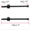 Parts for 1/7 Traxxas UDR CVD Front Drive Shaft Unlimited Desert Racer 85086-4 Upgrades Stub Axle & Pins Set Hop Ups for #8550 8553 Steel Replacement(Black) view 3