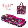 HappyVk - Baby Doll Bed - Portable Doll Bassinet - for Dolls up to 21 inches - Handbag for Girl - Baby Doll Set - Graffiti Design view 1