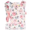 HappyVk Baby Doll Carrier for Little Girls Kids Toy Baby Carrier for Reborn Baby Doll Accessories Pink Roses view 1