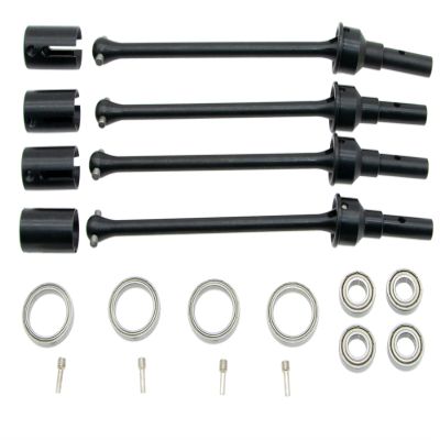 Parts for Traxxas Maxx WideMaxx Driveshaft 8996X Assembled Steel CV Drive Shaft Set Upgrade Replacement(Black)
