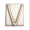 2" Tall Characters (Letter V) view 1