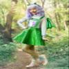Kid's Daydreaming Dragon Costume Dress - Green & Silver Dragon Outfit for Girls with Headband & Attached Tail S view 2