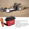 BigKing 35kg Steering Gear,2Pcs 35kg High Torsion Coreless Motor Servo Full Metal Gear with Metal Steering Gear Arm for 1/8 1/10 Remote Control Cars view 4