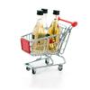 ibasenice Mini Supermarket Handcart, Shopping Trolley Toy Storage Container Toys Mini Carts Red Shopping Cart view 2