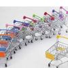 ibasenice Mini Supermarket Handcart, Shopping Trolley Toy Storage Container Toys Mini Carts Red Shopping Cart view 4