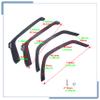 Zolikar Stainless Steel RC Fender Flares Delete for 1/10 Scale RC Crawler Car SCX10 III Upgrades JLU AXI03007 Accessories view 4