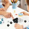 STOBOK 24Pcs Addition Subtraction Dice Set, 16mm Math Sign Dices for Classroom Teaching, Black White Acrylic Arithmetic Symbols, Manipulatives for Kids Learning Games view 3