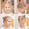 128PCS Baby Girls Mini Hair Claw Clips Flower Hair Hair Accessories Barrattes for School Girls Kids Teens view 2