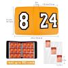 Basketball Card Binder 9 Pocket, #8#24 Sports Trading Card Holder with 50 Removable Sleeves Fits 900 Cards, Basketball Card Collection Album Storage Case Book Protectors for Kids Gift (Golden) view 3