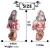 Halloween Half Body Skinned Hanging Corpse Prop 39.3" Scary RealisticallyLatex Limbless Broken Body Parts with Bloody Skin Pendant Lifelike Zombie Outdoor Haunted Houses Prank Trick Decorations (C) view 2
