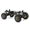 GoolRC RC Crawler Rubber Tires, 4PCS RC Car Tires with Brass Wheel Rims Replacement for 1/24 Axial SCX24 RC Car view 3