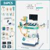 Sotodik Doctor Kit for Kids 26 Accessories Pretend Medical Station Set for Boys & Girls Mobile Cart with Stethoscope and Medical Toy Accessories for Ages 3 and Up Children Role Play Educational Toys view 2