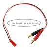 ZZHXSM JST Male to 4mm Banana Plug Battery RC Balanced Charging Cable Connector Adaptor Lead Cable (30CM/20AWG) view 2