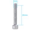 FEICHAO 10pcs M2.5 M3 M4 Hexagon Socket Head Screw Portable Mounting Adapter for RC Toy Accessories DIY Model (Cup Head 3 * 20) view 3