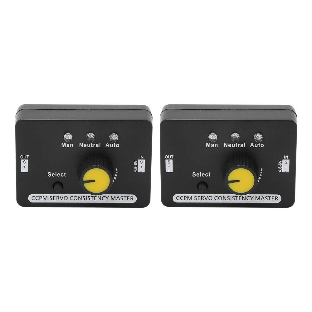 EVTSCAN 2PCS RC Servo Tester Manual Speed Regulation MCU Control Servo Consistency Master for Motor DC4.86V