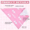 Janmercy 5 Pack Adult Drool Bandana Bibs Extra Large Soft Adjustable Absorbent Drool Bibs for Women Special Needs Unisex Men Valentine's Day view 4