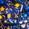 Lewtemi Number 1 Pinata for 1nd Birthday Party Decorations Birthday Pinata with Stick Eye Mask Baby Shower Decorations Party Supplies(Outer Space) view 4