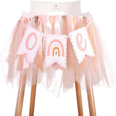 2Set Baby Highchair Banner - 1st Birthday High Chair Banner Decorations, Party Themed Banners, Background Banners, Photo Props