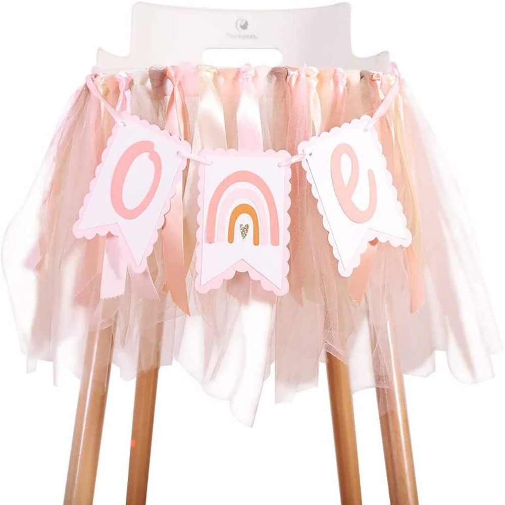 2Set Baby Highchair Banner - 1st Birthday High Chair Banner Decorations, Party Themed Banners, Background Banners, Photo Props