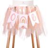 2Set Baby Highchair Banner - 1st Birthday High Chair Banner Decorations, Party Themed Banners, Background Banners, Photo Props view 1