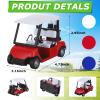 Yunsailing 6 Pcs 4.72 Inch Mini Golf Cart Miniature,Diecast Golf Cart for Birthday Party Favors,Metal Pull Back Die Cast Action Toy GolfCart for Party Decorations 1: 20 view 2
