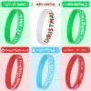 JUNEBRUSHS 24Pcs Christmas Silicone Bracelets, Rubber Wristbands Christmas Party Favors for Kids Decorations for Xmas Stocking Stuffers Wrist Band Accessories Gifts Supplies view 4