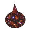 BIKINSEX Flame Fire Skulls Halloween Witch Hat Witch Costume Accessory for Halloween Christmas Party view 1