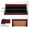 DecoWoodo Challenge Coin Display Case, 3 Rows Solid Wood Military Coin Holder Rack Stand Holds 20 Coins for Desk or Wall Mount (Mahogany Finish) view 4
