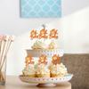 24Pcs Pumpkin Oh Baby Cupcake Toppers Glitter Pumpkin Birthday Baby Shower Party Decorations Pumpkin Birthday Cake Decorations Fall Babyshower Birthday Party Cupcake Picks view 4
