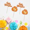 24pc Little Pumpkin Cupcake Toppers - Glitter Pumpkin Cupcake Picks - Baby Shower Decorations - Fall Harvest Theme - Kids Birthday Party Supplies view 3