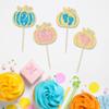 24pcs Pumpkin Cupcake Toppers & Cake Decorations for Kids Birthday & Babyshower view 3