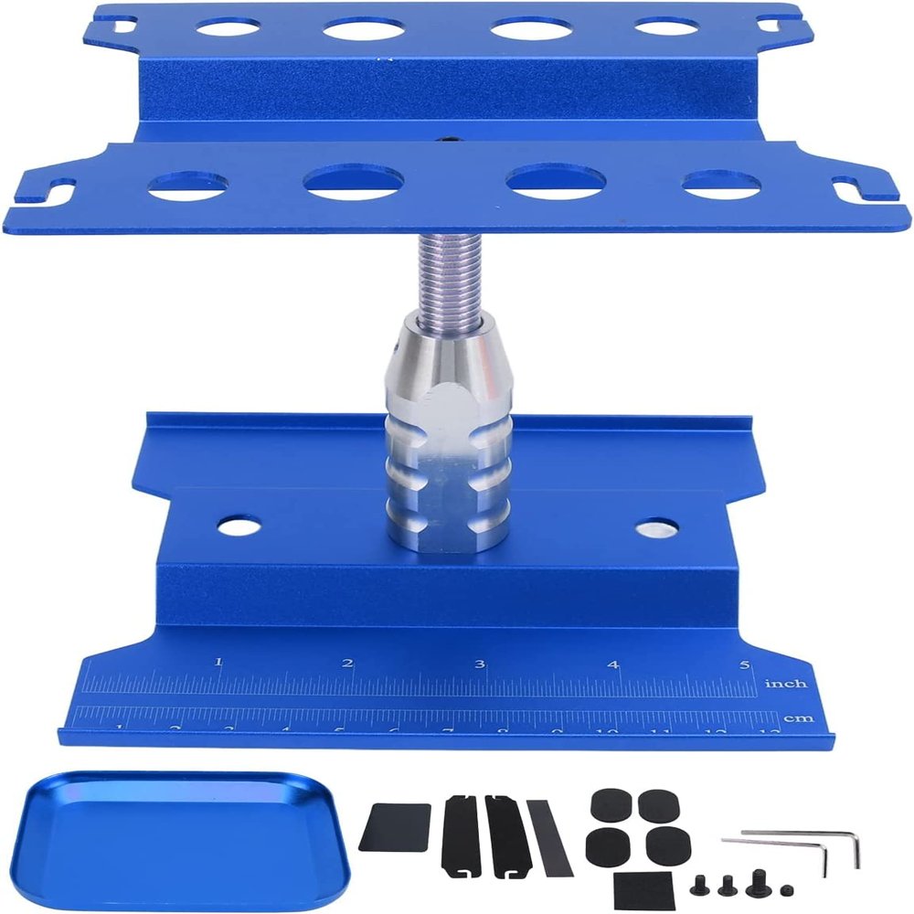 GORHLady RC Car Work Stand, RC Repair Station Workstation Remote Control Car Repair Station and Screw Plate Set for 1/8 1/10 1/12 1/16 Scale RC Cars