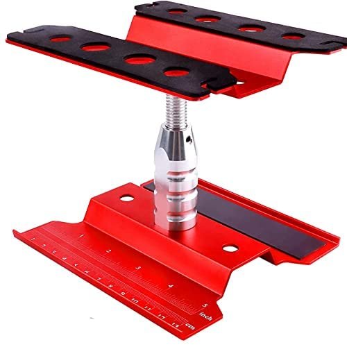 GORHLady RC Car and Truck Work Stand Repair Workstation Aluminum Rc Accessories 360 Degree Rotation Lift or Lower Hobby Tools for 1/10 1/12 1/16 1/18 Scale Cars Trucks Buggies