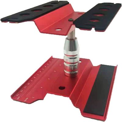 GORHLady RC Car Work Stand, RC Car Work Stand Repair Workstation, RC Car Stand Work Station Repair Tools for 1/8 1/10 1/12 Scale Cars Trucks Buggies, Red
