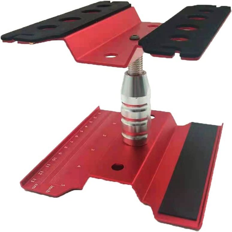 GORHLady RC Car Work Stand, RC Car Work Stand Repair Workstation, RC Car Stand Work Station Repair Tools for 1/8 1/10 1/12 Scale Cars Trucks Buggies, Red