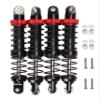 4PCS RC Shock Absorber Oil Adjustable RC Damper Set with Dual Springs for Traxxas 1/10 RC Truck Crawler/Axial SCX10/Tamiya CC01/Wraith RR10 (80mm) view 1