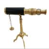 Antique Brass Marine Handheld Spyglass Reflecting Brass Telescope Binoculars with Stand 10-inch Best for Gift Item view 4