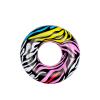39" Multi-Color Zebra Stripes Inflatable Inner Tube Ring Float view 1